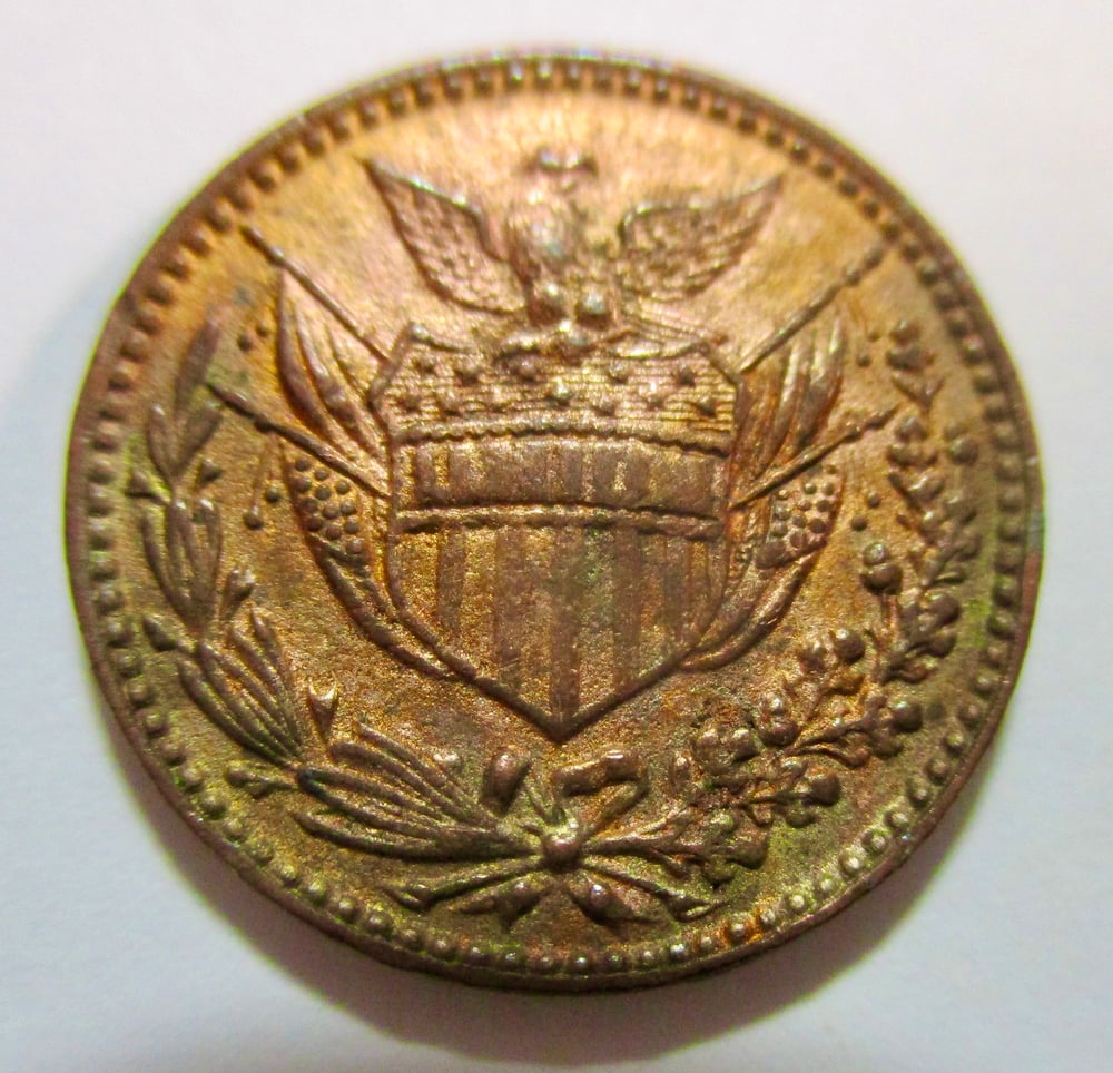 #138-CIVIL WAR SALE: TWO TOKENS WITH ONE SIDE IDENTICAL--WORTH YOUR TIME TO STUDY!