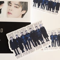 Image 2 of BTS paved the way sticker