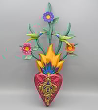 Image 1 of 🔴 SOLD-Hummingbird Star Heart-Blossoming Heart Series