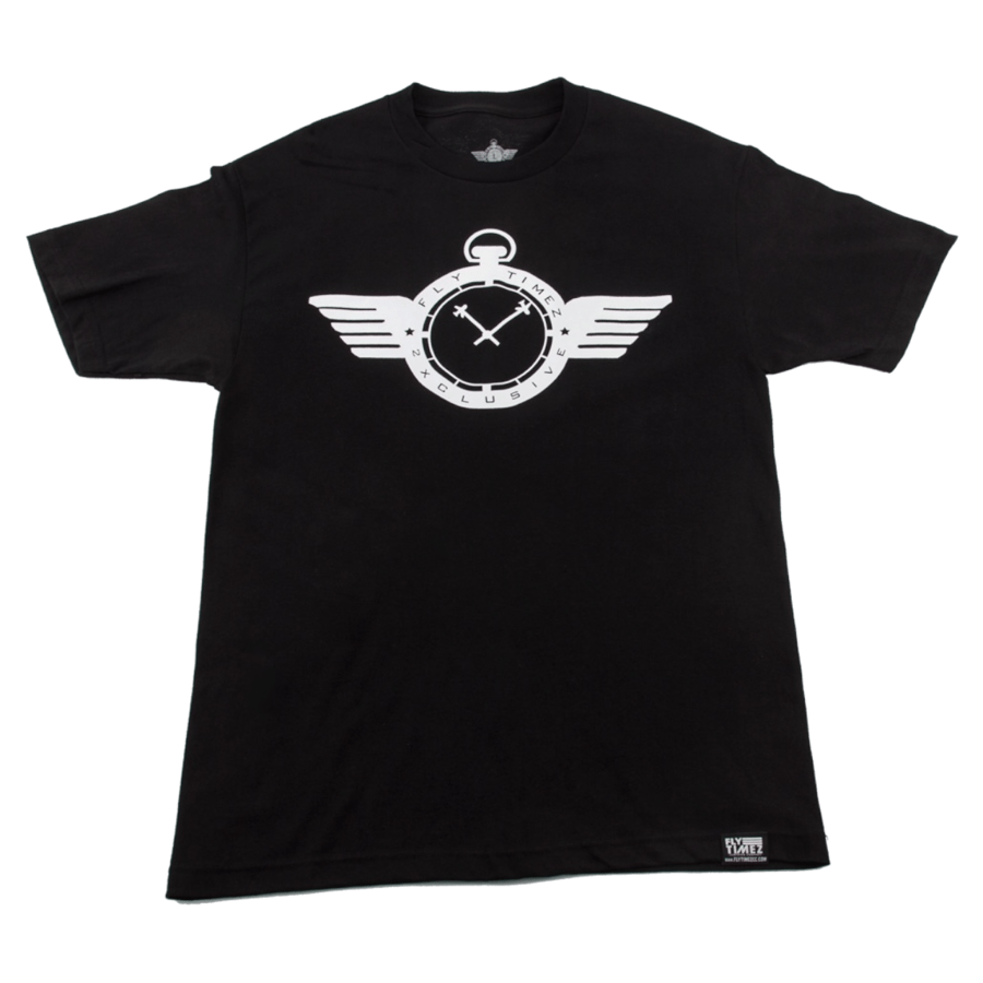 Image of MENS FlyTimez "Official" Logo Tee (Black/White)