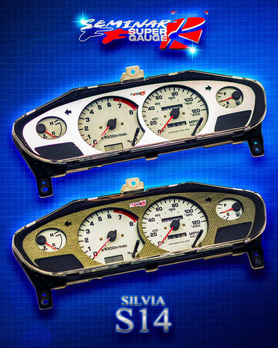 FF-R Super Gauge - S14 Zenki Cluster Overlay