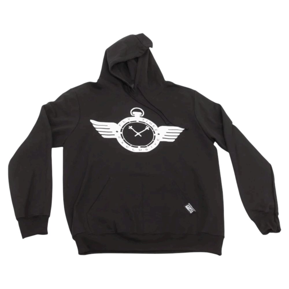 Image of FlyTimez "Official" Logo Hoodie (Black/White)