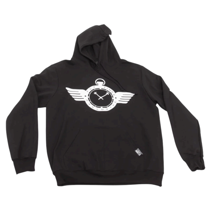 Image of FlyTimez "Official" Logo Hoodie (Black/White)