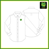 Image 1 of Morisset High School - Men's White Long Sleeved STAFF Shirt - $45 inc GST