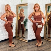 Peanut Crop Jogger Set 