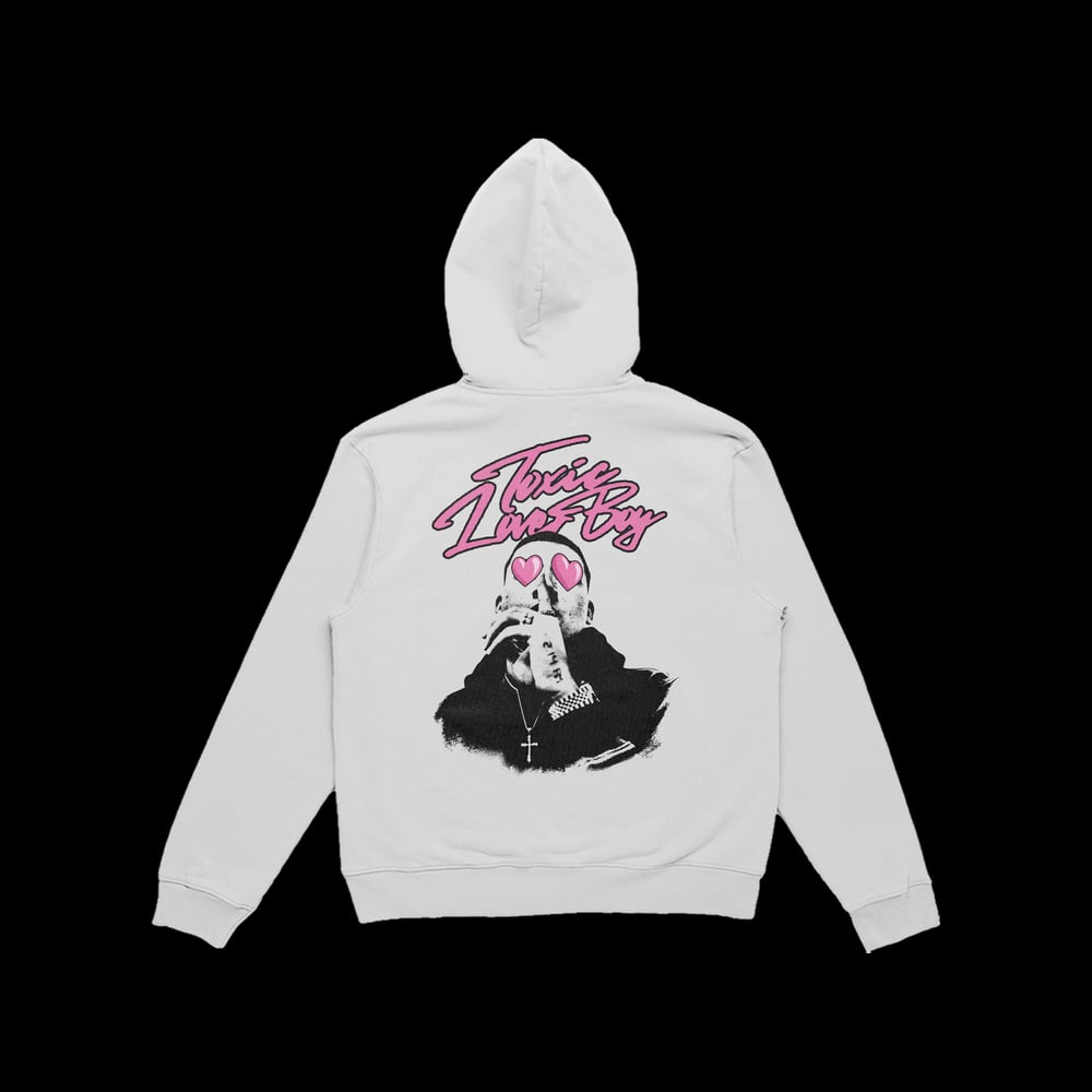 Image of Toxic Loverboy White Hoodie