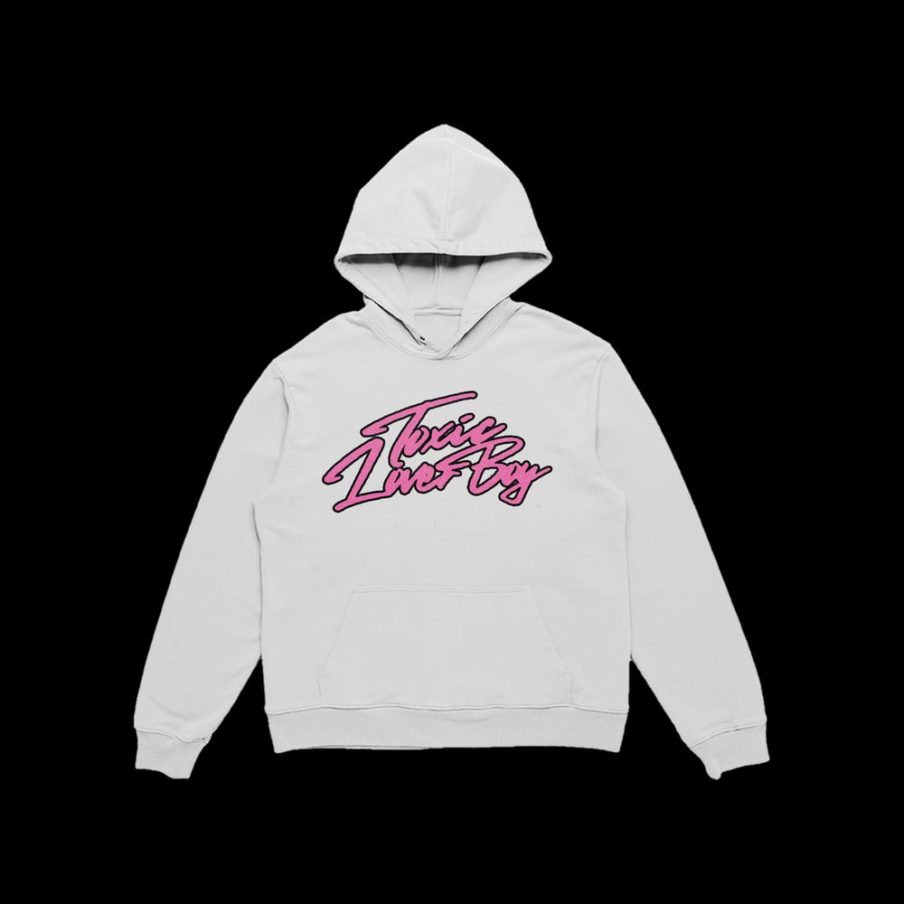 Image of Toxic Loverboy White Hoodie