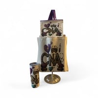 Image 1 of TMCraftyDesigns Tumbler + Matching Canvas Tote + Pouch – “CNA Leopard Heart Edition”