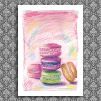 Poster Print - Colorful Macarons