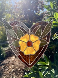 Image 2 of yellow flower heart