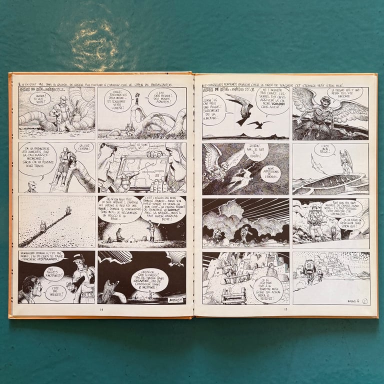 Complete Works Book 6: Les Yeux du Chat/La Deviation by Moebius - FRENCH Image 2