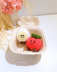 Image 1 of Jellycat-Inpsired Tomatie and Eggie Keychain