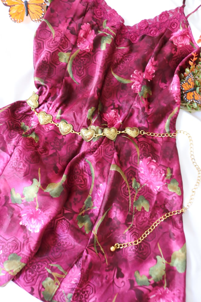 Image of 90s Sophia by Delicates Wine Red Slip (Medium)