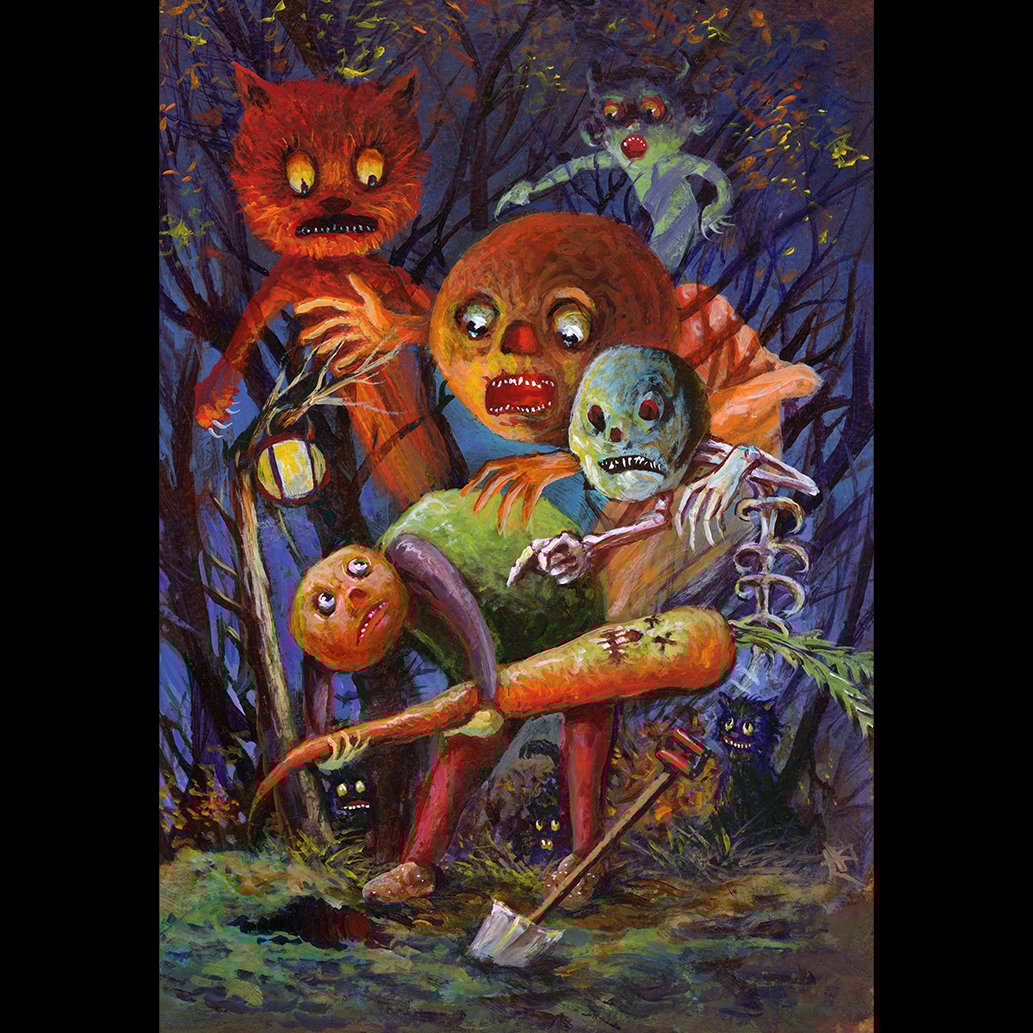 Image of The November 2025 Shiverbones Halloween Postcard