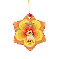 Image 3 of Have a Most EGGCELLENT  Holiday - Ceramic Ornament - Cute Cat Ornament 