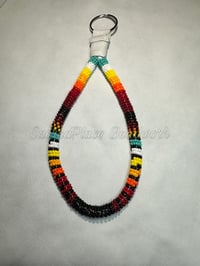 Image 1 of Native Beaded Keychain wristlet