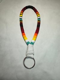 Image 2 of Native Beaded Keychain wristlet