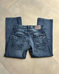 Image 4 of DARK WASH STRAIGHT LEG JEANS