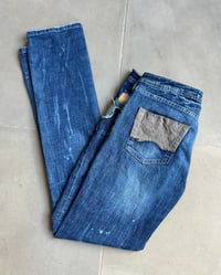 Image 3 of DISTRESSED LOW RISE JEANS