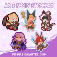 Image 2 of FFXIV x Animal Crossing Stickers
