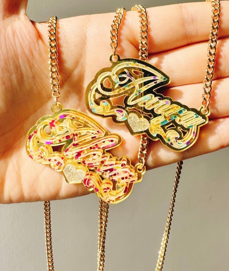 Image of Specked out nameplate