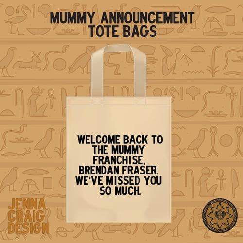 Image of Mummy Announcement Tote Bags