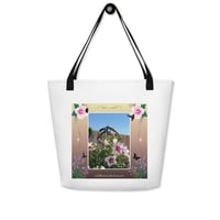 Image 1 of Hibiscus and Copper Windspinner -  Large Tote Bag