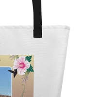 Image 6 of Hibiscus and Copper Windspinner -  Large Tote Bag