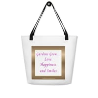 Image 2 of Hibiscus and Copper Windspinner -  Large Tote Bag