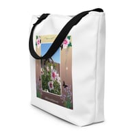 Image 5 of Hibiscus and Copper Windspinner -  Large Tote Bag