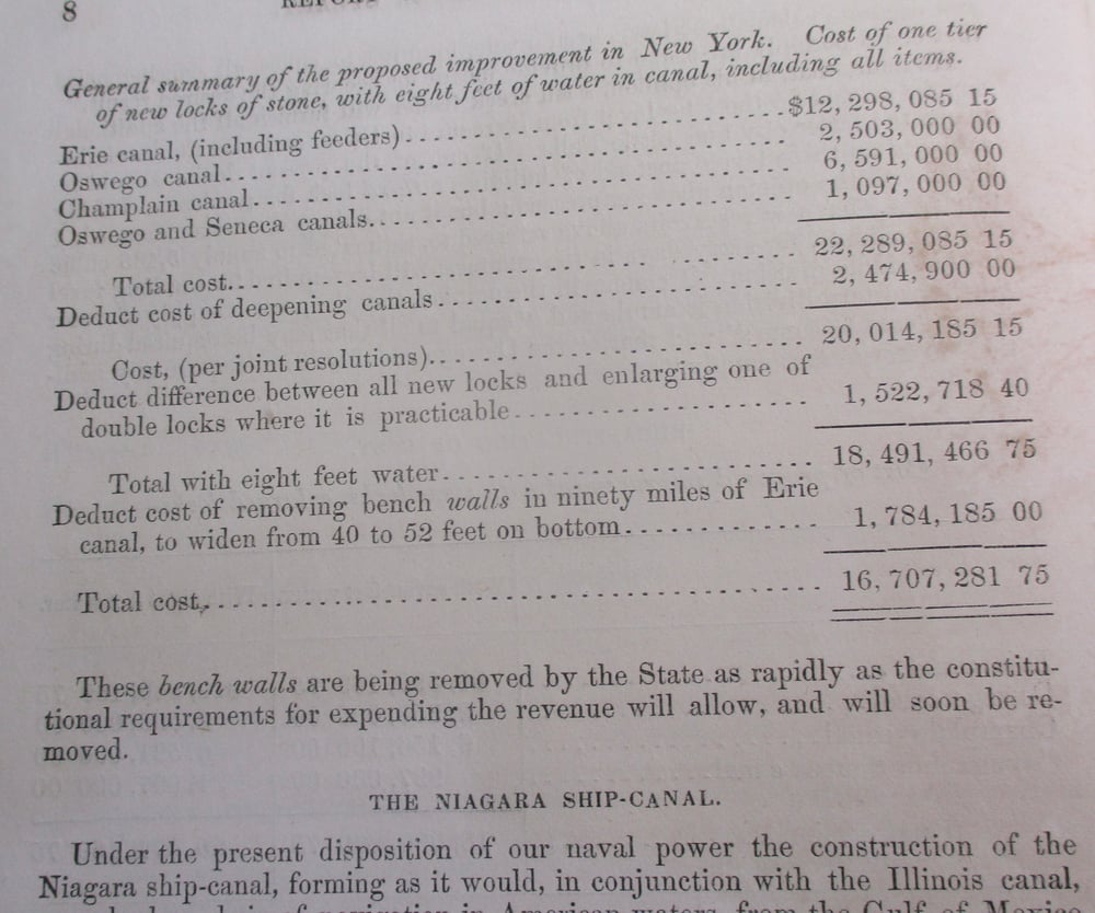 #137-CIVIL WAR SALE: HOUSE OF REPRESENTATIVES SPEECH BY LINCOLN RE: EXPANDED WATERWAYS ~$20 MILLION