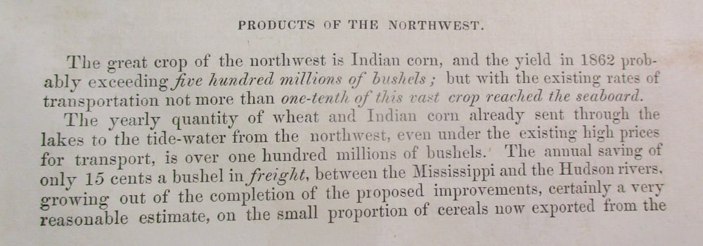 #137-CIVIL WAR SALE: HOUSE OF REPRESENTATIVES SPEECH BY LINCOLN RE: EXPANDED WATERWAYS ~$20 MILLION