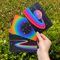 Image 1 of Wish You Were Here cosmic postcard set