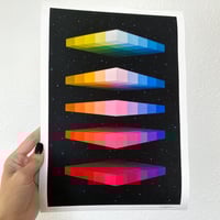 Image 1 of Levitating Color Cube Print