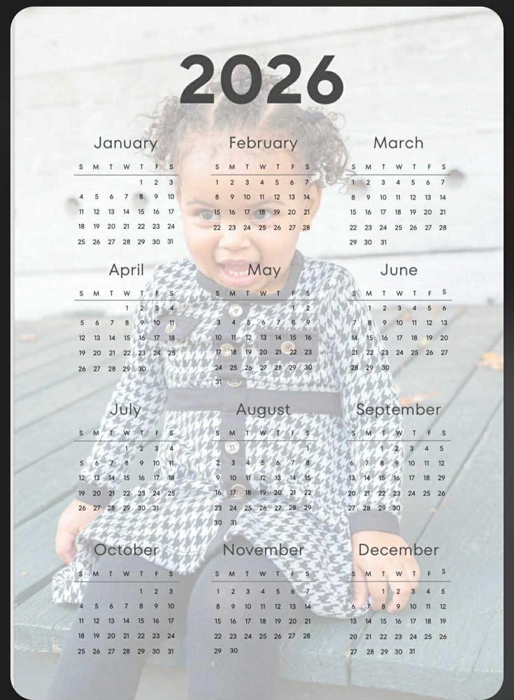 Image of Custom Calendar