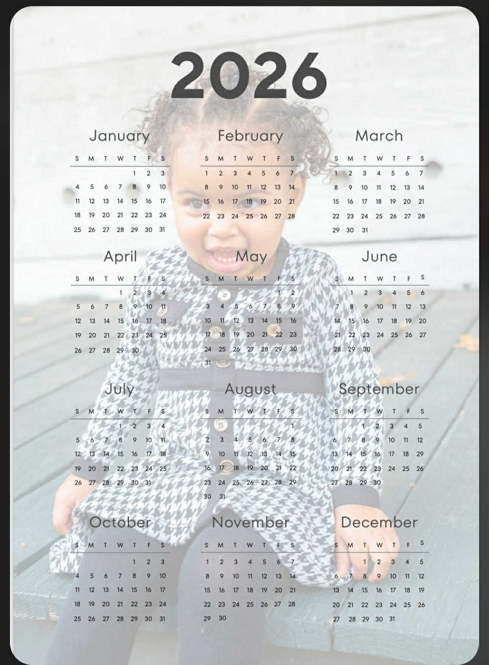 Image of Custom Calendar