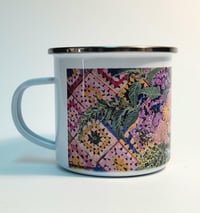 Image 3 of Granny Square Enamel Camping Mug