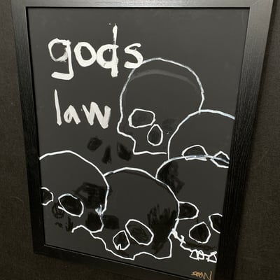 Image of gods law (original painting) 18X24