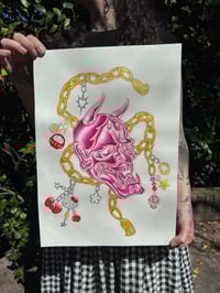 Image 1 of Hayley Web Hannya Print