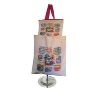 Image 2 of TMCraftyDesigns Tumbler + Matching Canvas Tote + Pouch – "The Power Of Faith"
