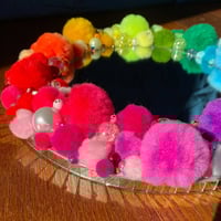 Image 2 of Fluffy Rainbow Mirror