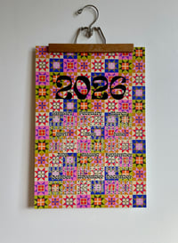 Image 3 of 2026 wall calendar-13 x 19 poster-Star Quilt