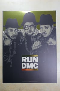 Run DMC - 35th Anniversary Art Print - Gold Foil