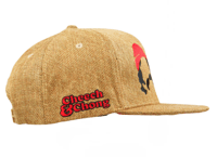 Image 3 of CHEECH AND CHONG SILHOUETTE TAN SNAPBACK WOVEN HEMP HAT