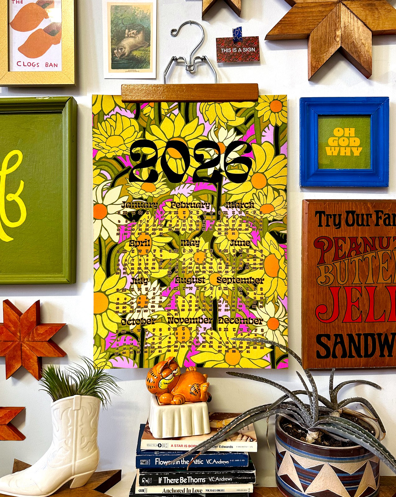 2026 wall calendar-13 x 19 poster-Sunflowers | MBMB