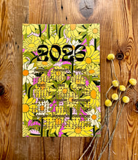 Image 2 of 2026 wall calendar-13 x 19 poster-Sunflowers