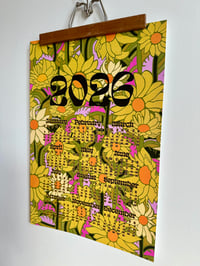 Image 4 of 2026 wall calendar-13 x 19 poster-Sunflowers