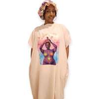 Image 1 of Higher Version of Self Multicolor w Matching Reversible Bonnet 