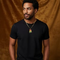 Image 2 of DIAMANTE GHANA MAP NECKLACE 