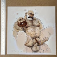 Image 3 of Print “ Weightlifter lovers” signed